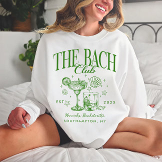 Retro Modern The Bach Club Bachelorette Party Sweatshirt