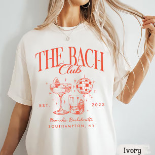Retro Modern The Bach Club Bachelorette Party T-Shirt