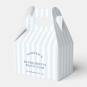 Retro Modern Vintage Blue Bachelorette Favour Box
