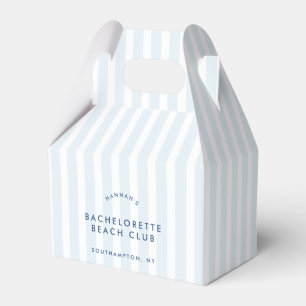 Retro Modern Vintage Blue Bachelorette Favour Box