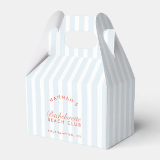 Retro Modern Vintage Red & Blue Bachelorette Favour Box
