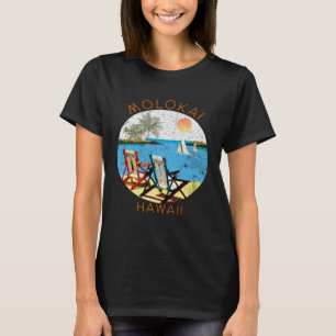 Retro Molokai Souvenir  Vintage beach Vacation T-Shirt