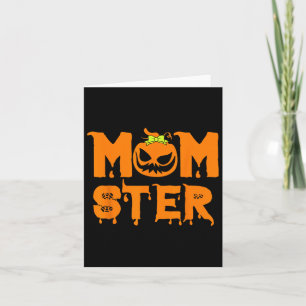Retro Momster Halloween Mum Costume Mother Hallowe Card
