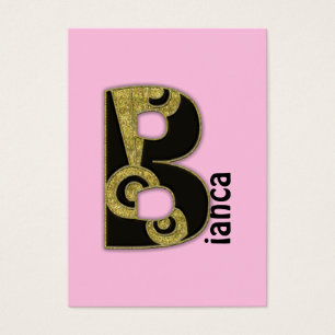 retro monogram - B