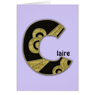 retro monogram - C