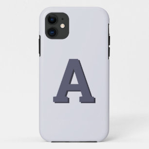 Retro monogram initial modern iPhone 11 case