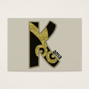 retro monogram - K