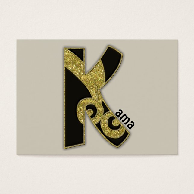 retro monogram - K (Front)