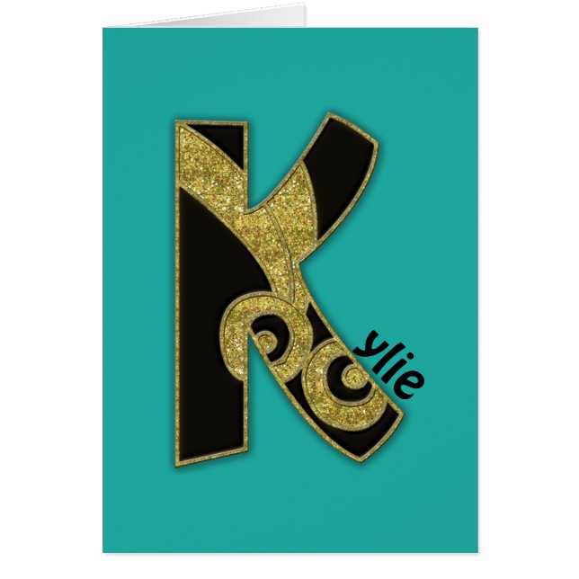 retro monogram - K (Front)