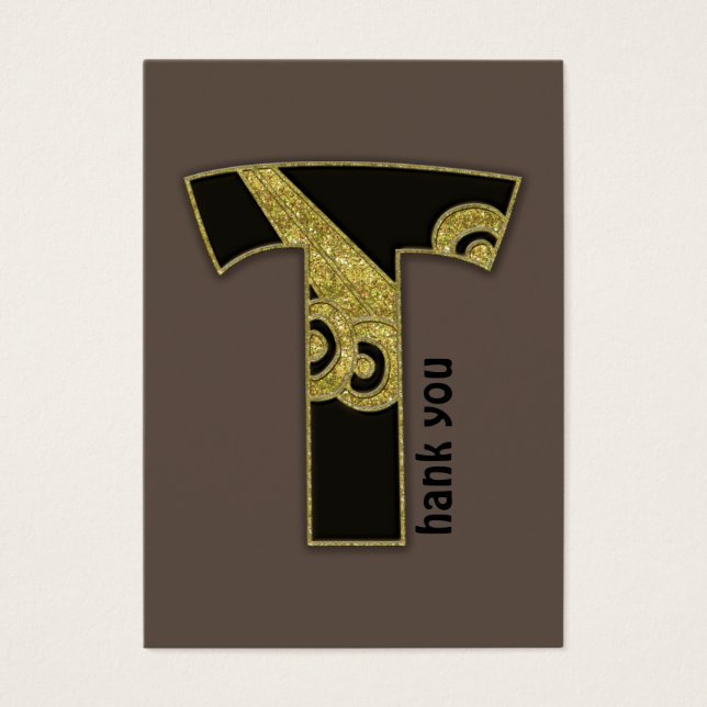 retro monogram - T (Front)