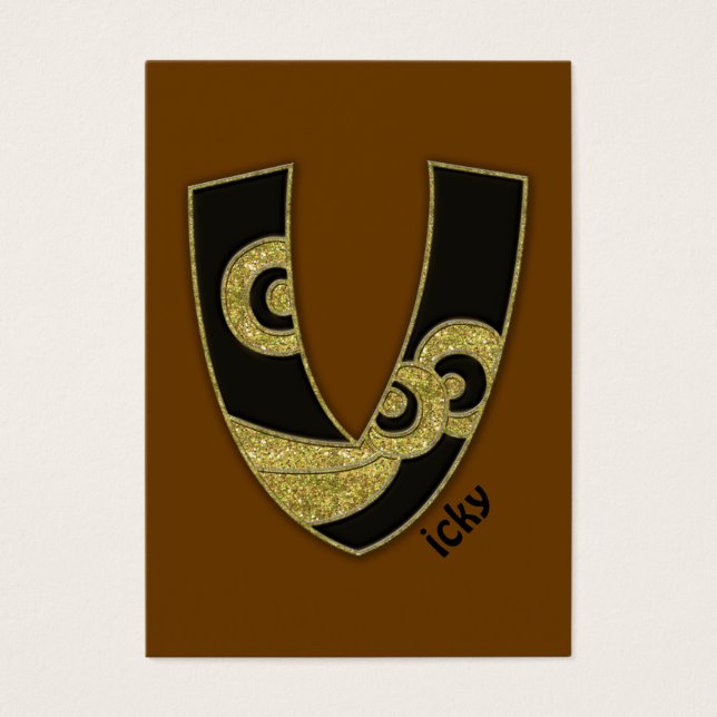 retro monogram - V (Front)