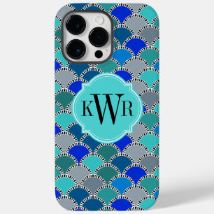 Retro Monogrom Scales Case-Mate iPhone 14 Pro Max Case