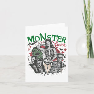 Retro Monster Lover Halloween Spooky Spooky Season Card