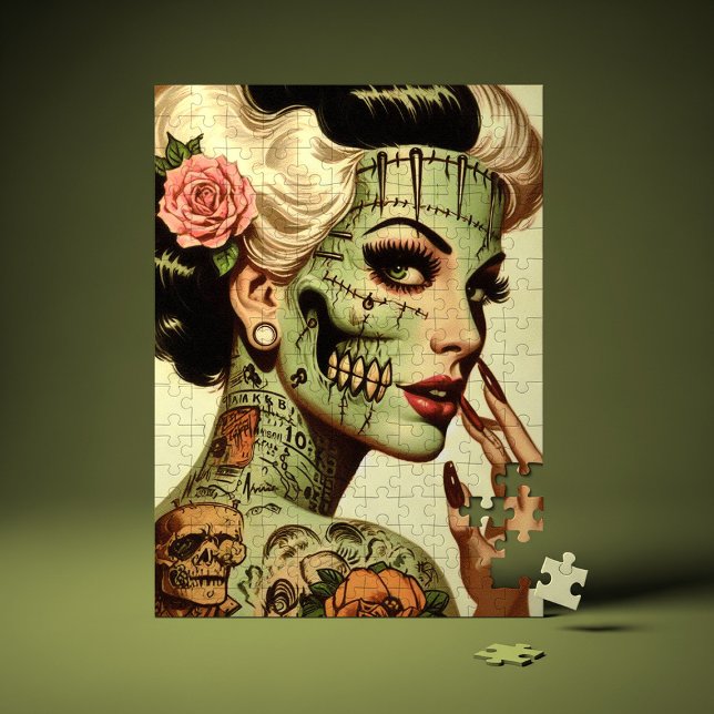 Retro Monster  Pin-up Jigsaw Puzzle (Creator Uploaded)