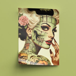 Retro Monster Pin-up Tissue Paper