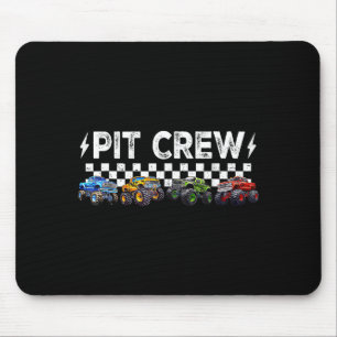 Retro Monster Truck Family T Crew Matching Birthda Mouse Mat