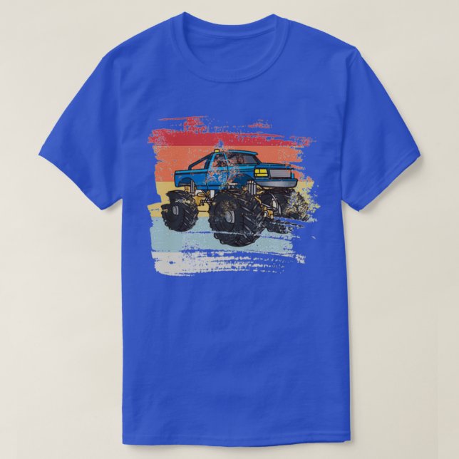 Retro Monster Truck Gift For Monster Truck Driver  T-Shirt (Design Front)