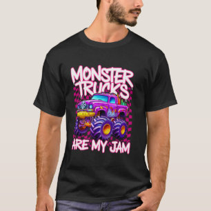 Retro Monster Trucks Are My Jam Monster Truck Love T-Shirt