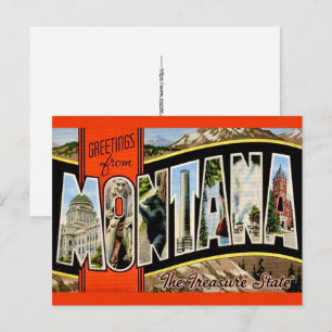 Retro Montana Postcard