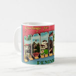 Retro Monterey California Greeting Mug<br><div class="desc">Stunning retro postcard greeting from Monterey,  California repurposed!</div>