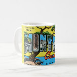 Retro Monterey County CA Greeting Mug<br><div class="desc">Stunning retro postcard greeting from Monterey County,  California repurposed!</div>