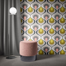Retro Mood Mustard Yellow Pink Grey Beige