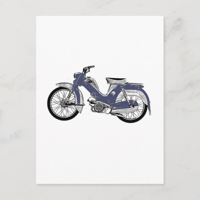 Retro moped Tunturi Postcard (Front)