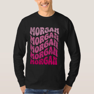 Retro Morgan First Name Personalised Morgan Groovy T-Shirt