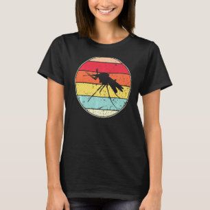 Retro Mosquito Vintage Mosquito Silhouette Animal T-Shirt