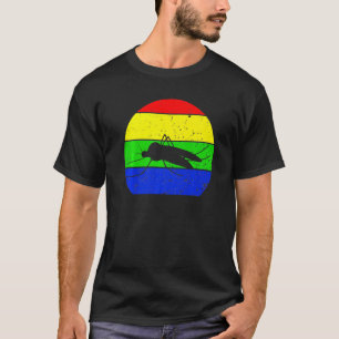 Retro Mosquito Vintage Mosquito Silhouette Mosquit T-Shirt