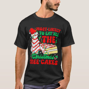 Retro Most Likely To Eat All The Christmas Tree Ca T-Shirt