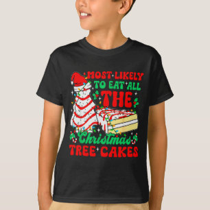 Retro Most Likely To Eat All The Christmas Tree Ca T-Shirt