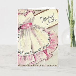 Retro Mother's Apron Mother's Day Card