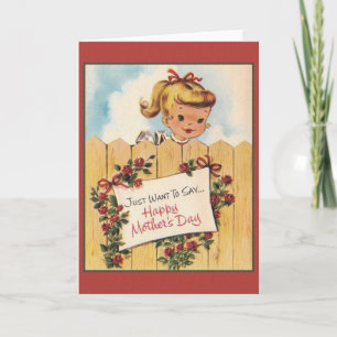 Retro Mother's Day Greeting Card