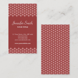 Retro Motif Craft Pattern business card