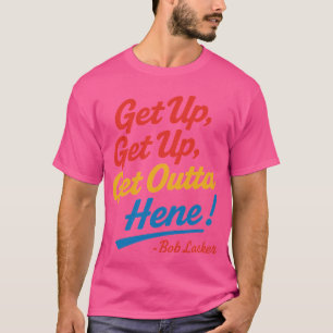 Retro Motivational Quote Typography in Red, Yellow T-Shirt