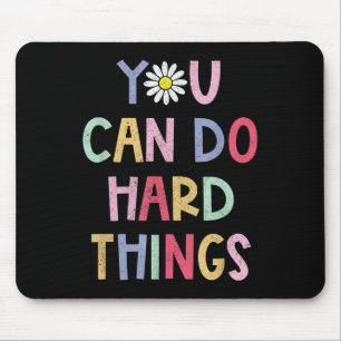 Retro Motivational School Teacher Quote Men Women  Mouse Mat