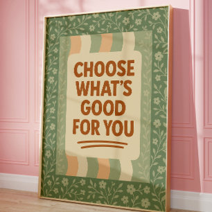 Retro Motivational Wall Art Vintage Positive
