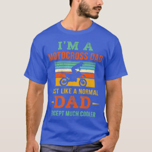 Retro Motocross Dad Gift Vintage Dirt Bike Rider T-Shirt