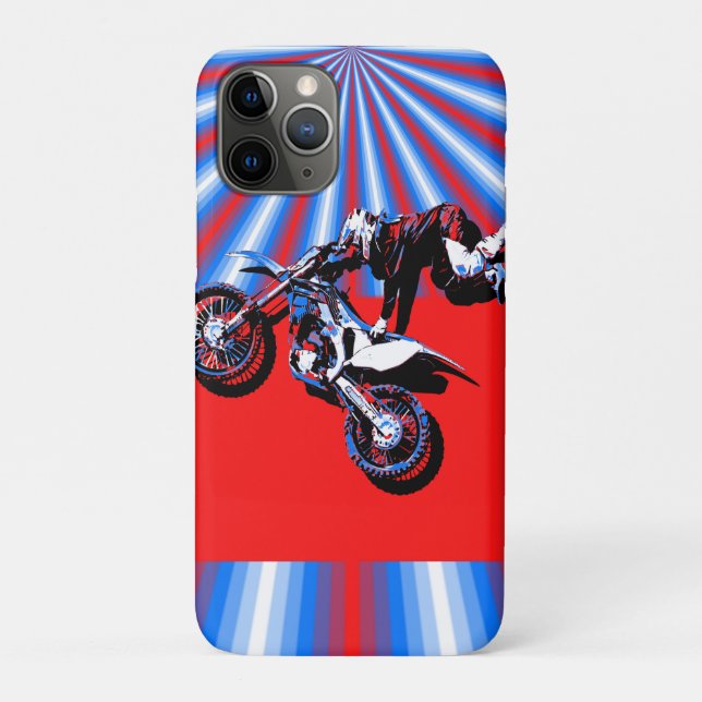 Retro Motocross Rider Design Case-Mate iPhone Case (Back)