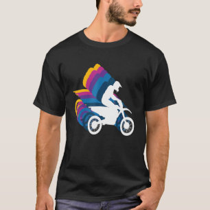 Retro Motocross Rider Offroading Enduro Race Motor T-Shirt