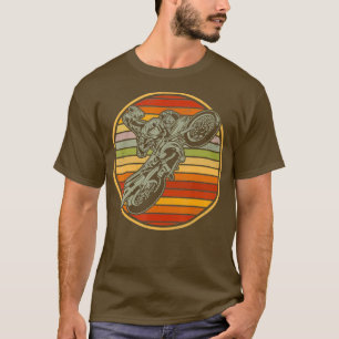 Retro Motocross Vintage Motocross Sunset Lover T-Shirt