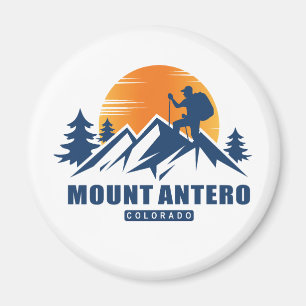 Retro Mount Antero Hike Sunset T-Shirt Magnet