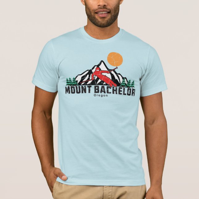 Retro Mount Bachelor Ski T-Shirt (Front)