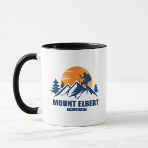 Retro Mount Elbert Hike T-Shirt Mug