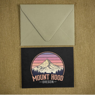 Retro Mount Hood Oregon – Nature & Adventure Postcard
