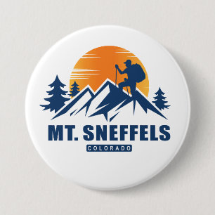 Retro Mount Sneffels Hike T-Shirt 7.5 Cm Round Badge