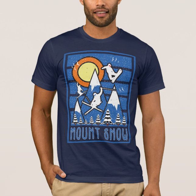 Retro Mount Snow Ski T-Shirt (Front)