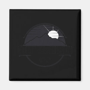 Retro Mount Washington New Hampshire Mountain  Magnet