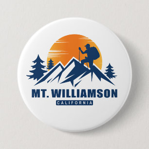 Retro Mount Williamson Hike T-Shirt 7.5 Cm Round Badge